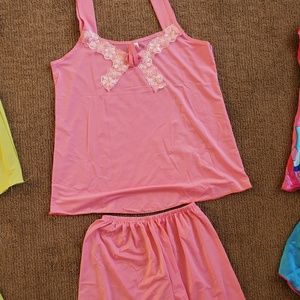 Vietnamese silk pajamas - carnation pink